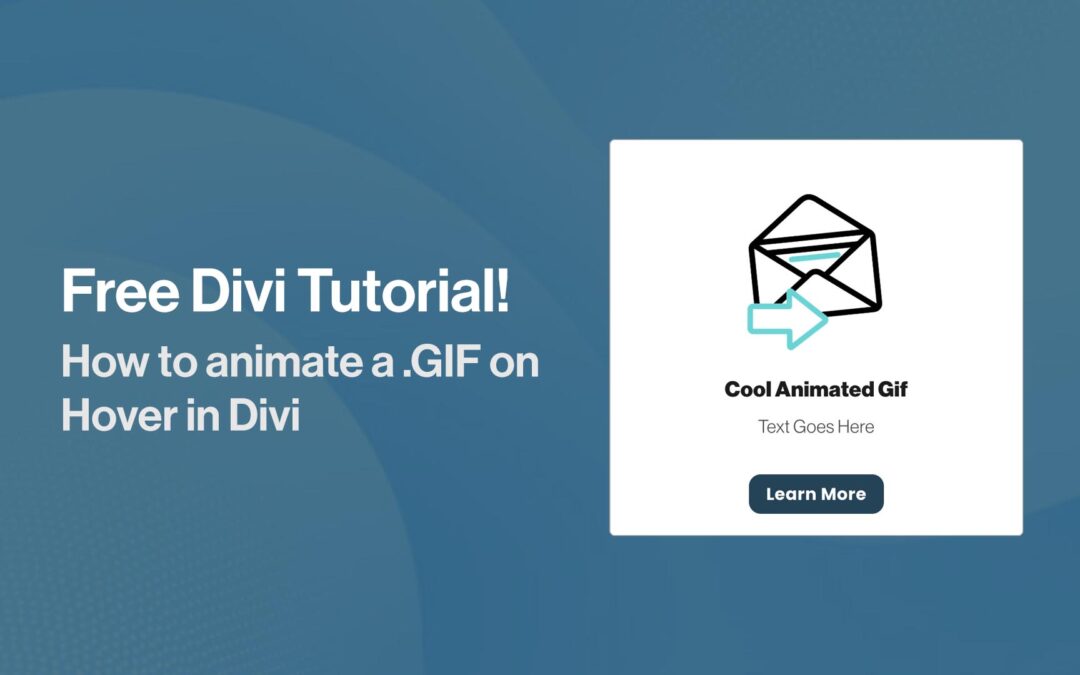 How to animate a GIF on hover in Divi (With free JSON template!)